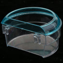 Pack of 5, Bird Parrot Clear Acrylic Feeding Cups Cage Hanging Bowl Seed Water