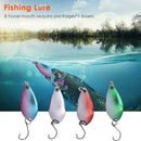 8pcs/set Carbon Steel Horse Mouth Sequin Hard Baits Single Hook 79g Tackles