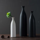 European Elegant Decorative Flower Vase for Home Decor Living Room Black L