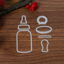 7pcs Milk Bottle Cutting Dies Stencils DIY Metal Scrapbooking Album Decor