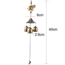 Metal Bell Lucky Feng Shui Hanging Charm Wind Chime, Chinese Elephant Fish