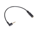 3.5mm 3pole Audio Stereo Male To Female 90Degree Right Angled Extension Cable TO