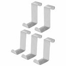 Pack of 12 Stainless Steel Over Door Hooks Hanger Over Cupboard Hooks Drawe D7C7