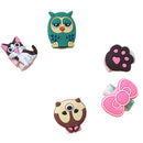 4xCartoon charging cable protector cute cord protection cover organizer wire  Z