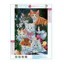 DIY Animal Diamond Painting Cross Stitch Kit Embroidery Decor Craft (Cat)