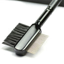 1pc Steel Eyebrow Eyelash Dual-Comb Extension Brush Metal Comb Makeup Tool  OZ