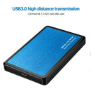 2.5 inch Hard Disk Mobile Case USB 3.0 to SATA HDD SSD Enclosure (Blue)