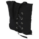 New Women's Casual Lace-up Canvas Tote Bag Female Canvas Shoulder Bags cros A3E6