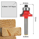 5Pcs 1/4Inch Shank Corner Round Over Router Bit with Bearing Cleaning Flush