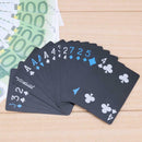 54pcs/set PVC Waterproof Black Pokers Playing Cards Entertainment Supplies