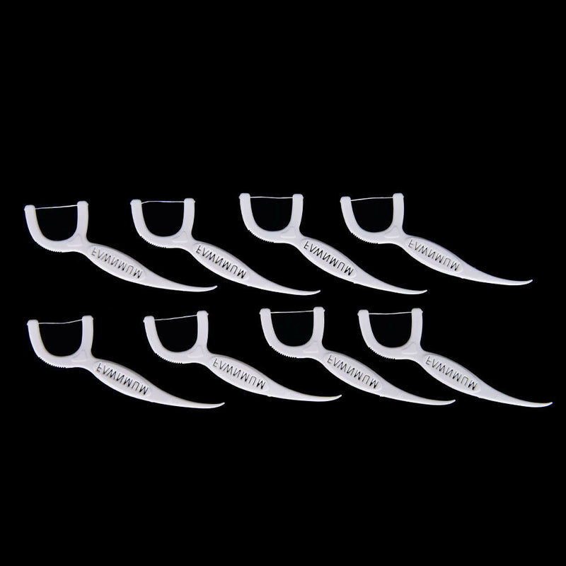 100Pcs/Pack Sticks Health Tooth Clean Picks Dental Floss Flosser Toothpicks FT