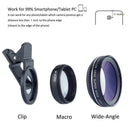 0.45X 49UV Wide Angle Mobile Phone Lens Super Macro Camera Lens (Black)