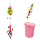 4pcs Parrots Forgaing Toys Rattan Toys