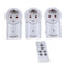 EU 3 Pack Wireless Remote Control Power Outlet Light Switch Plug Socket