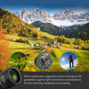 Dual Focus Optical Glass Lens Zoom Monocular Telescope Day/Night 66M/8000M 16x52
