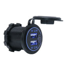 5V 2.1A 12-24V Dual Usb Car Charger Universal Power Adapter Socket With Led