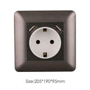 86 Type Wall Touch Panel Wall Socket Double USB Port Electrical Sockets