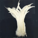 10PCS Dyeing Rooster Tail Feathers Embellishments For Crafts 35-40cm White