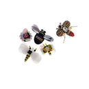 5 Pcs Sequins Rhinestone Bead Brooch Patches Applique Sew on Decor Patch DIY
