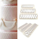 3Pcs Geometry Fondant Cookies Cake Mold Fondant Decorating Baking Tools Q6M9