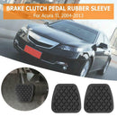 2pcs Black Automobile Brake Clutch Pedal Rubber Pad Cover Set for Acura