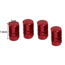 4x Red Bike Wheel Tyre Tire Valve Stem Air Dust Cover Screw Cap Auto Truck Q1L9