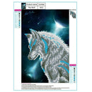 5D Moonlit Night Wolf Diamond Painting Embroidery DIY Cross Stitch Decor