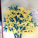 Laurus flower Card Chinese Mid-Autumn Day Greeting Card Up CardJBTOCA
