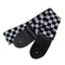 Black White Checker Flag Strap For Electric Acoustic Guitar Musical Instrum