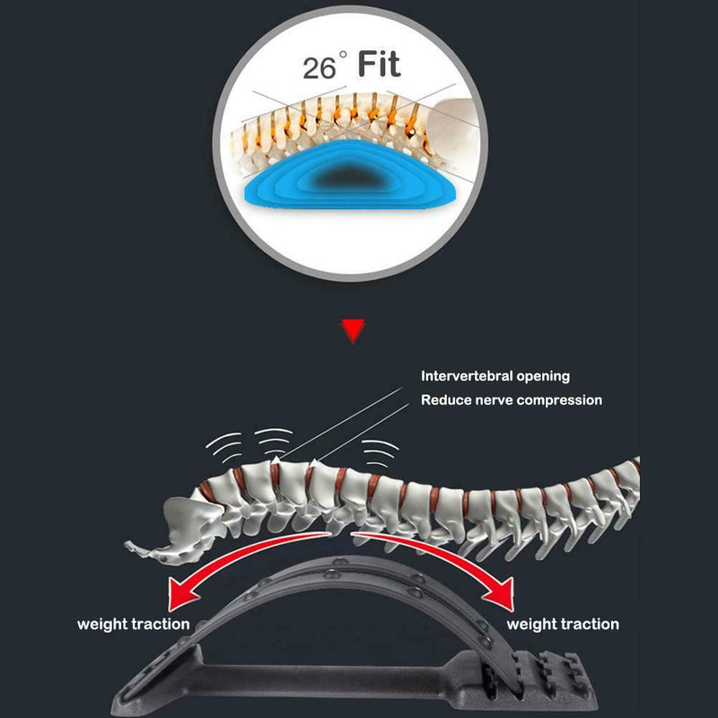 Back Massage Fitness Equipment Backbone Stretcher Lumbar Support(Common) A