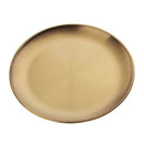 2x Metal Round Snack Salad Dinner Plate Grilled Picnic Plate Tableware