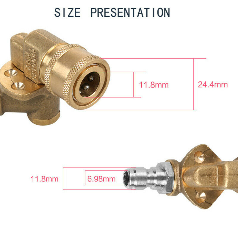 Quick Connecting Pivoting Coupler For Pressure Washer Spray Nozzle, Cleanin