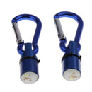 2 pcs Fascinating Pet Dog Collar LED Safety Night Light Pendant Blue