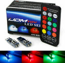 2x Remote Control RGB Multicolor LED Bulb Parking lights T10 194 168 W5W
