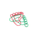 24 PCS Foot Shape Paper Clips Creative Interesting Bookmark Clip Memo Clip