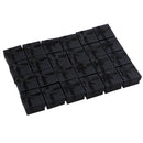 24 Pcs Ring Earring Jewelry Display Gift Box Bowknot Square Case black
