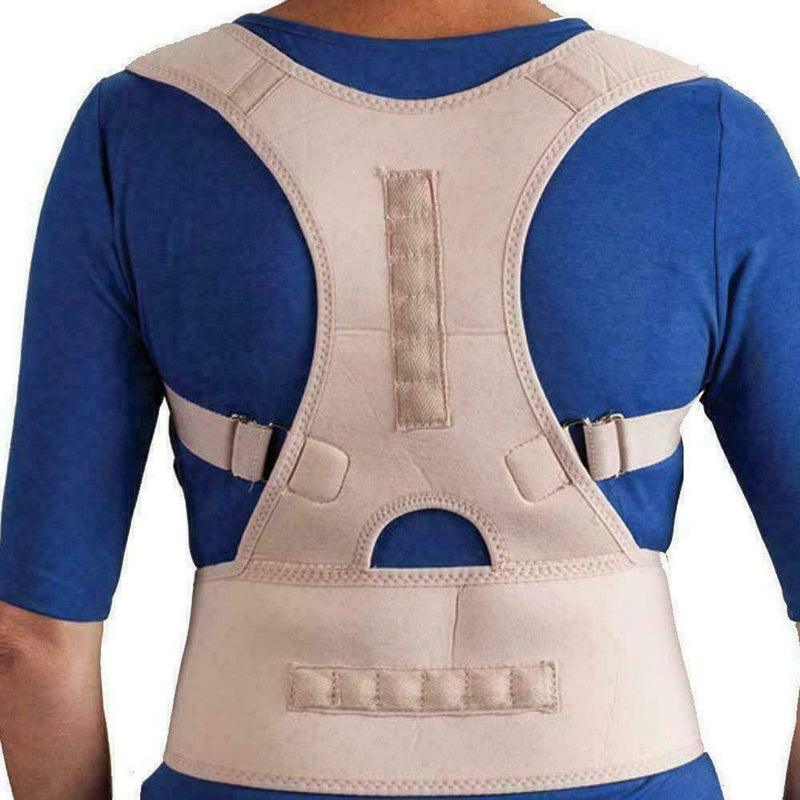 Magnetic Posture Gripping Back & Shoulder Relief Support Belt Corrector Hea M3W5