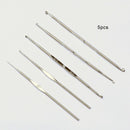 Stainless Steel Straight Circular Knitting Needles Crochet Hook Weave Tools