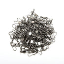 100x Fishing Barrel Swivels Connector Snaps Feeder Coarse Tackle Sea Fish Link!N