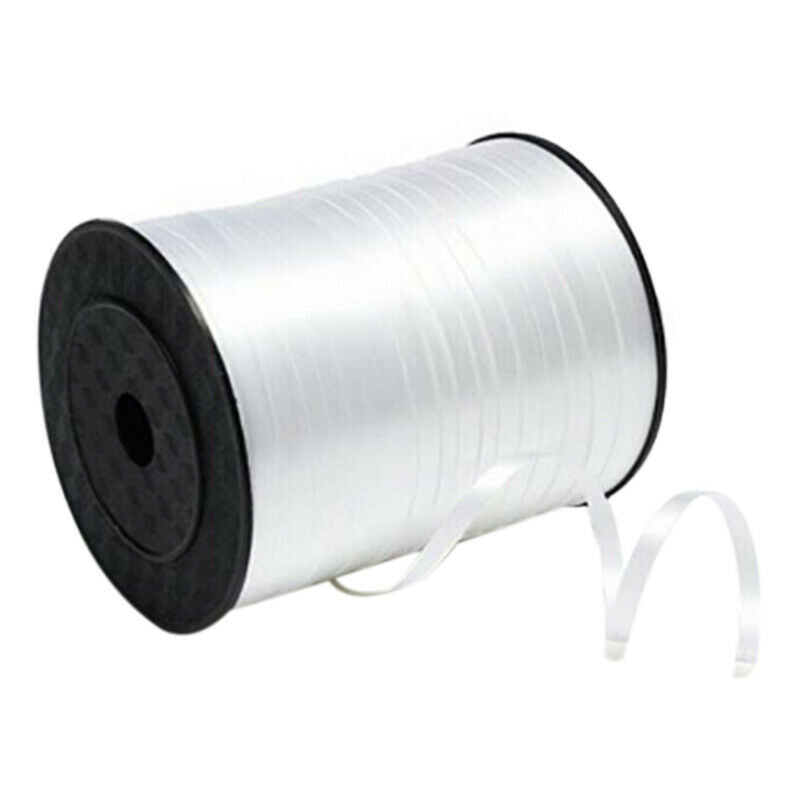1 Roll Balloon Ribbon 225m 5mm for Wedding Partyï¼ˆwhiteï¼‰