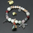 Bohemia Retro Romantic Charms Bracelet Lady Crystal Feather Chic Jewelry