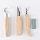 Set Of 4 Wood Carving Tools Cutter Woodworking Cutter Sharpener Stone Kits