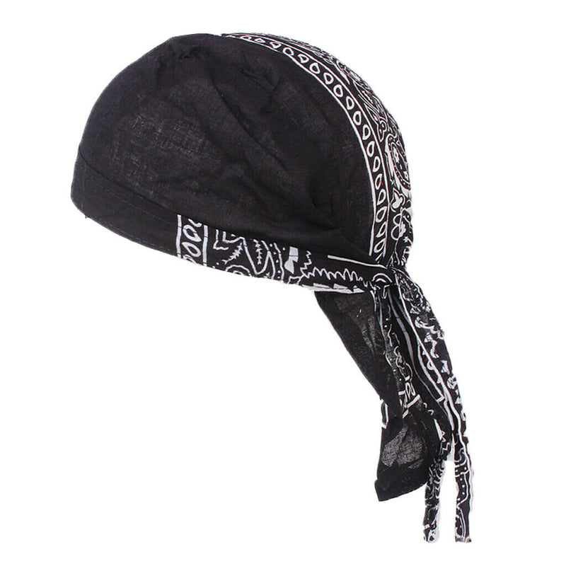 Turban Hat Chemo Cap Muslim Beanie Hair Loss Headscarf Cover Headwear Black