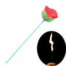 Stage Close Up Trick Torch Rose to Fire Tricks  Flame Appearing Flower Tool R0M6