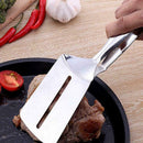 Stainless Steel Double-sided Shovel Clip Barbecue Clip Camping Kitchenware M1F8