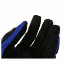 1 Pair Motorcycle Gloves Racing Gloves Fiber PU Blue - XL V5U3