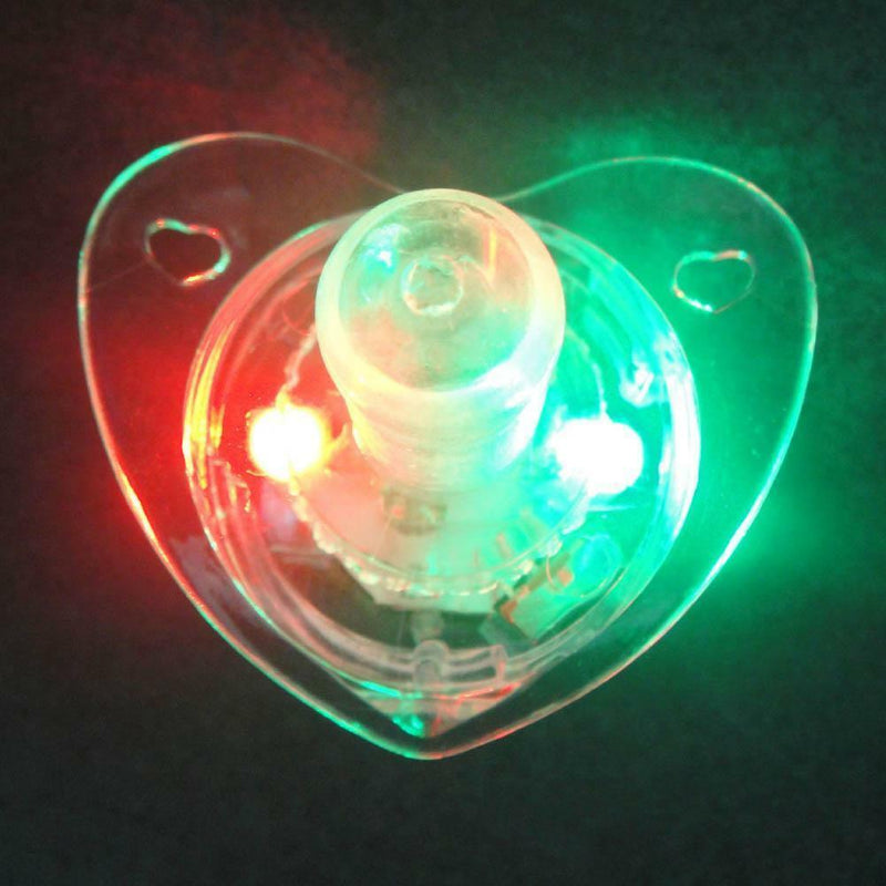 Flashing Led Multi Color Mouth Glow Pacifier Lights  Fun Party Favor Toys
