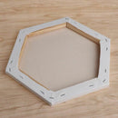 Hexagon Wood Framed Artist Blank Art Canvas Boards For Acrylic Oil Painting