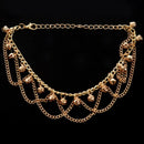 Sexy Women Golden Bells Tassels Chain Adjustable Anklet Bracelet Beach Foot E5R5