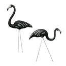 Zombie Skeleton Flamingo Yard Ornaments With Stakes, Pack Of 2
